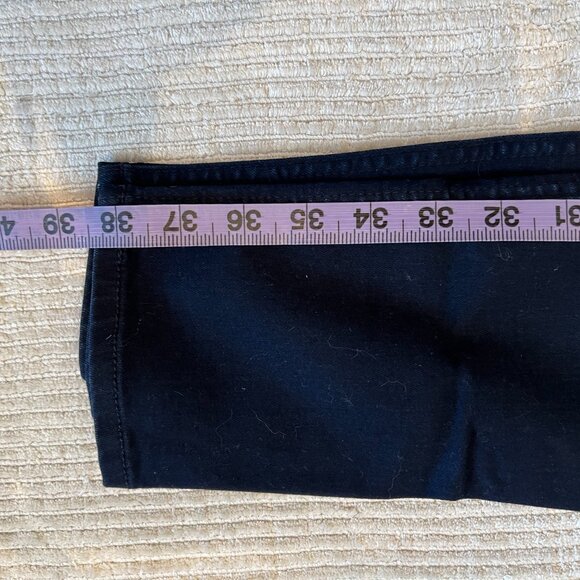 7 for all mankind - high waist skinny jeans in blue black river thames | size 25 - Picture 9 of 11